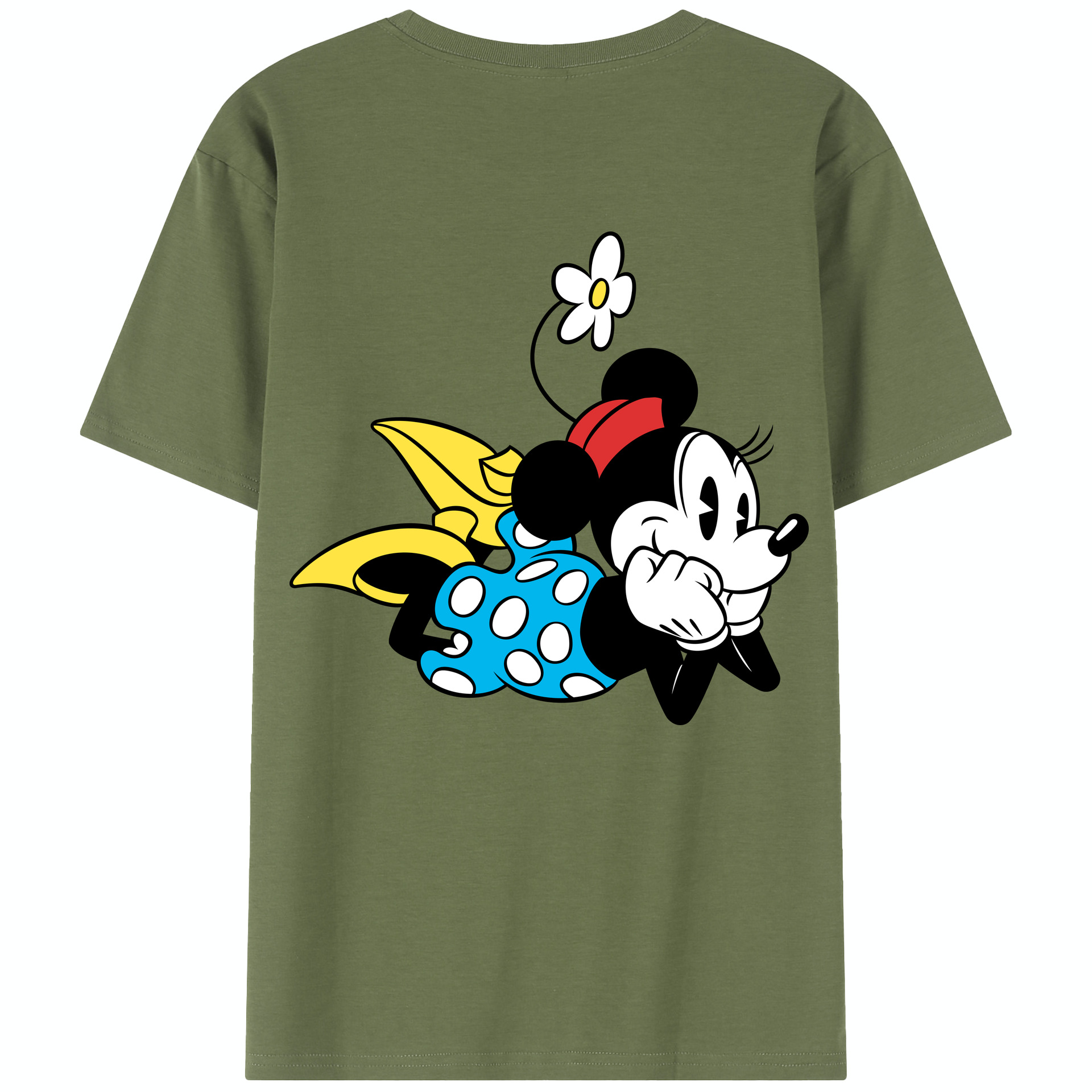 （画像用） ミッキーマウス Mickey Mouse 綿100％半袖Tシャツ（背面プリント）